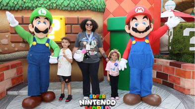 Caiden at Nintendo World