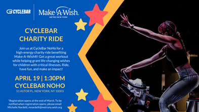 CycleBar Charity Ride to Benefit Make-A-Wish