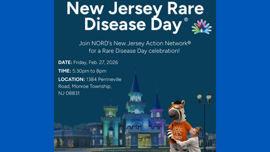 Photo shows the flyer for Rare Disease Day event