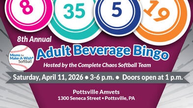 Saturday, April 11, 2026 • 3-6 p.m. •  Doors open at 1 p.m.