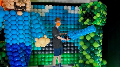 Wish kid Asher at Microsoft