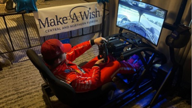 Ethan with his simulator