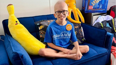 Sawyer in his room