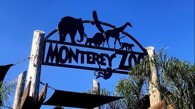 Monterey Zoo sign