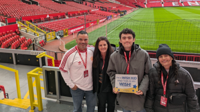 Mateo's wish to see Manchester United play is beyond his wildest imagination