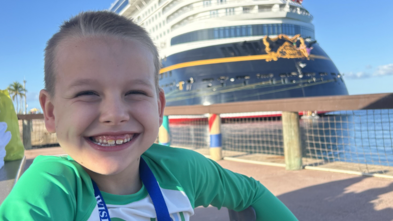 Christopher by the cruise ship