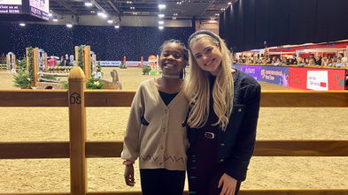 Suriha meets This Esme at the London International Horse Show
