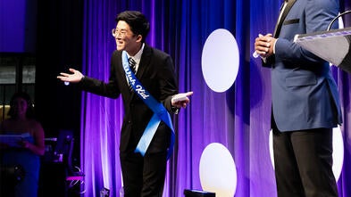 Wish Kid Manny speaks at Wish Ball, Make-A-Wish Eastern North Carolina's premier gala