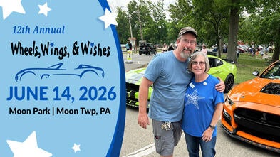 Wheels, Wings and Wishes-June 14, 2026 at Moon Park in Moon Township, PA. 