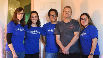 Spotlight volunteer Darin Chin with fellow volunteers and Make-A-Wish staff 