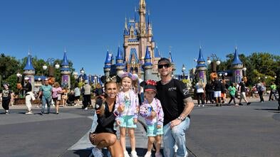 Wish kid Payton with her family on her wish