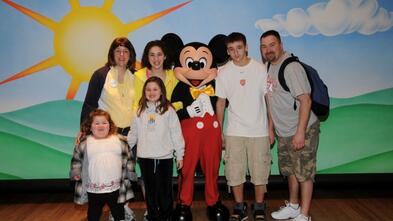 Wish kid Gianna on her wish trip to Disney World