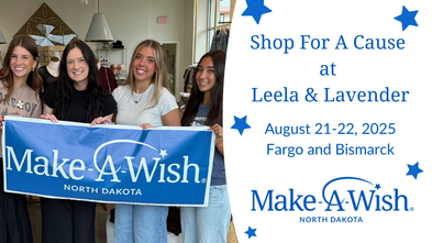 Shop for a Cause at Leela & Lavender on August 21-22 in Fargo and Bismarck