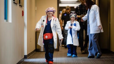 Wish kid Lizzy during her wish
