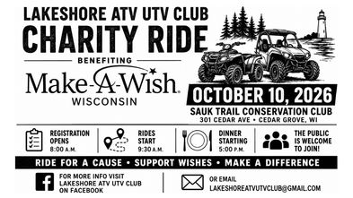Lakeshore ATV/UTV Charity Ride 2026
