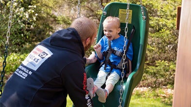 Wish child Skyla on her playset
