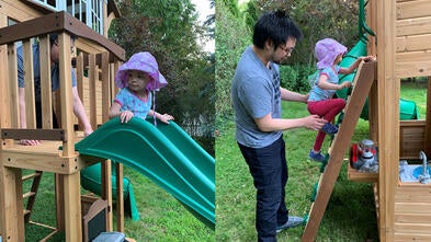 Riley's wish to have a playset