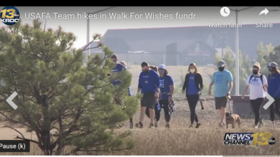 Wings for wishes team walking outdoors