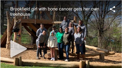 Lucy wished to have a tree house. 