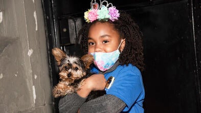Camilia and her wish, Coco, the yorkie