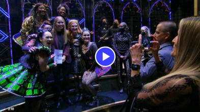 Wish Kid Jillian at the Broadway show Six
