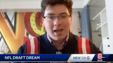 Ben speaking about his NFL draft pick wish.