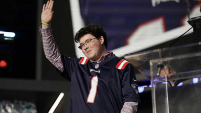 Ben announcing an NFL Draft Pick.