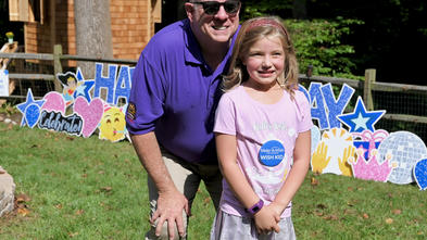 Governor Hogan with wish kid Kalli