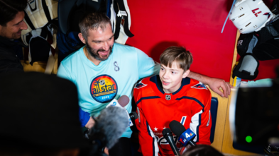Nate with Alex Ovechkin 