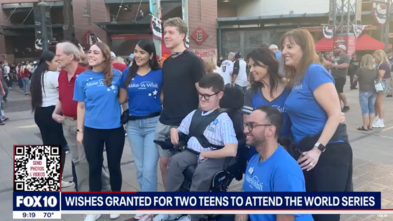Make-A-Wish sends teens to World Series