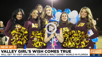 Make-A-Wish Arizona grants 9-year-old girl's wish to visit Universal Studios
