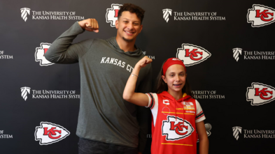 Myka and Patrick Mahomes