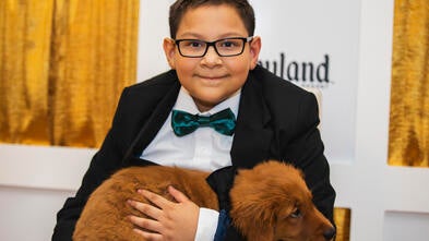Xayden 8000th wish at gala