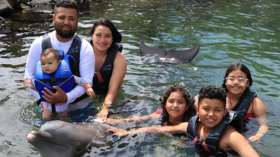 Deydalie's wish to swim with dolphins is an unforgettable adventure