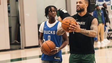 wish kid with Dame