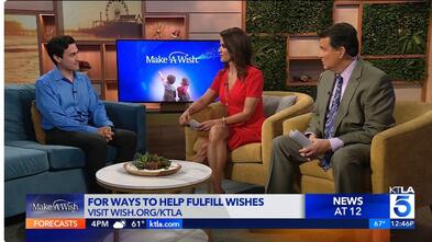 Matthew Borja with Lu Parker and Glen Walker on KTLA 5