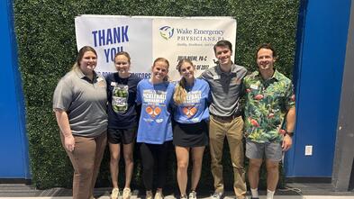 Campbell PA Students at their inaugural pickleball tournament in support of Make-A-Wish Eastern North Carolina. 