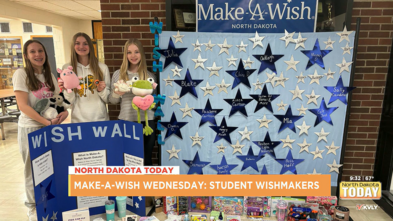 Student WishMakers in North Dakota doing a fundraiser for Make-A-Wish.