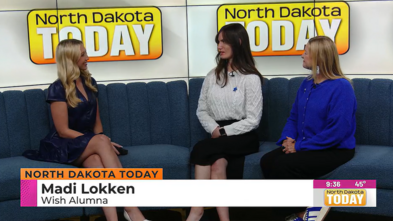 Tatum Miller, Madi Lokken, and Billi Jo Zielinski on the ND Today Couch