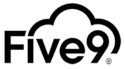 Five9 Logo, Five spelled out with a cloud above the I to the end of the nine.