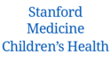 Stanford Medicine Children’s Health in blue