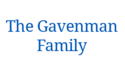 The Gavenman Family in blue text