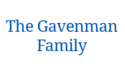 The Gavenman Family in blue text