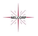 Nelcorp logo red and black