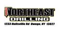 Northeast drilling logo with address and red drill icon
