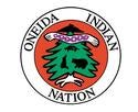 Onieda Nation Logo with green tree in red circle with white border