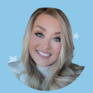 Natalie Sherwood photo on light blue background