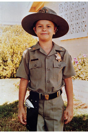 Chris in uniform
