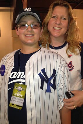 Wish kid Adam and his mom, Theresa