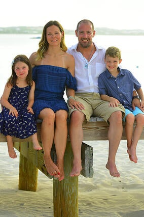 Wish kid Michael and family